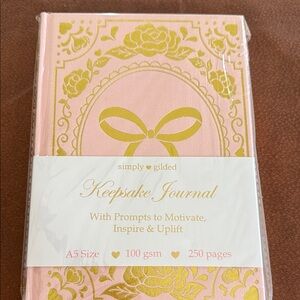 Brand new Simply Gilded Keepsake Journal - Pink & Gold